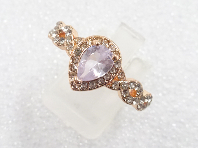 JAPANESE KIMONO / ANTIQUE CRYSTAL RING (SIZE 23)
